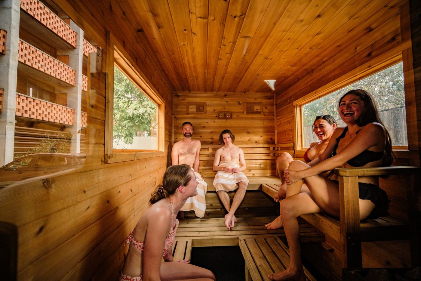 A Day of Vybrance, the sauna