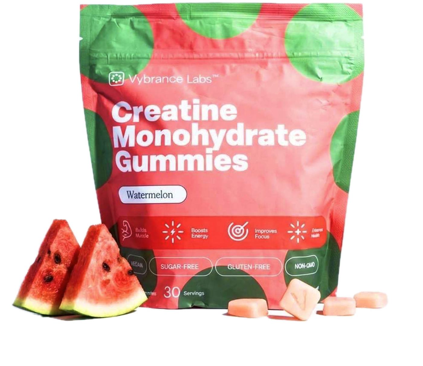 Vybrance Labs Creatine Monohydrate Gummies, Watermelon